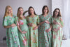 Mommies in Mint Maternity Caftans
