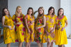 Yellow Floral Birthing Gowns 