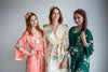 Ivory, Coral and Forest Green Color Robes - Premium Rayon Collection