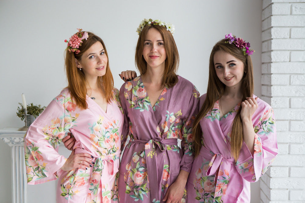 Pink, Lilac and Mauve Color Robes - Premium Rayon Collection