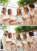 Dreamy Angel Song Pattern - Premium Blush  Bridesmaids Robes