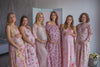 Mommies in Baby Pink Floral Night Gowns