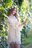 Oh Flora Ivory Floral Lace Bridal Robe