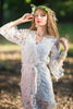 Oh Olivia White Floral Lace Bridal Robe