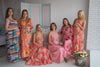 Mommies in Coral Floral Night Gowns