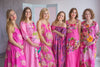 Mommies in Fuchsia Floral Night Gowns