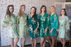 Shades of Green Wedding Color Robes - Premium Rayon Collection