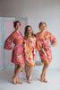 Rose, Dusty Cedar and Blush Wedding Color Robes- Premium Rayon Collection