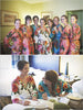 Mismatched Large Floral Blossom8 Robes in bright tones