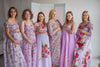 Mommies in Lilac Floral Night Gowns