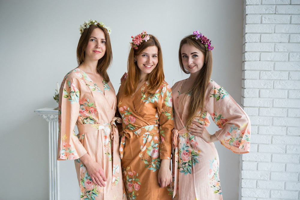 Blush and Copper Color Robes - Premium Rayon Collection