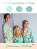 Mint, Grayed Jade and Sage Wedding Color Robes - Premium Rayon Collection