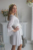 Lace Trimmed Bridal Robe from my Paris Inspirations Collection - Long Lace Tassels Cuffs