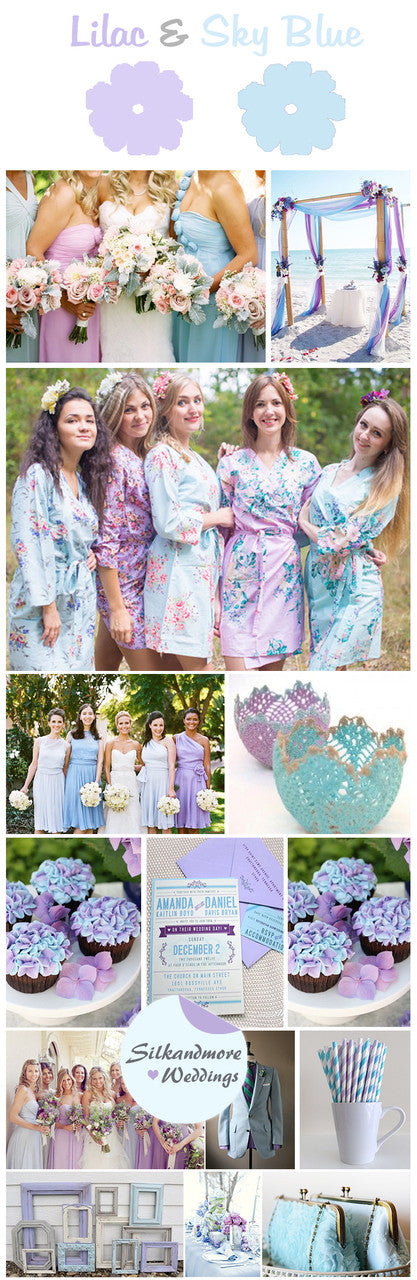light blue and purple bridesmaid dresses Simple Lilac Sky Blue Mermaid periwinkle bridesmaid dresses with Halter Neck and Satin Fabric