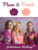 Plum and Peach Color Robes - Premium Rayon Collection
