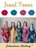 Jewel Tones Wedding Color Robes- Premium Rayon Collection