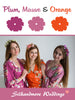 Plum, Mauve and Orange Color Robes - Premium Rayon Collection 