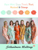 Mint, Sage, Peach, Mustard and Orange Wedding Color Robes - Premium Rayon Collection