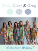 Mint, Silver and Gray Wedding Color Robes - Premium Rayon Collection