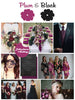 Plum and Black Wedding Color Robes- Premium Rayon Collectio