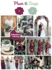 Plum and Sage Wedding Color Robes- Premium Rayon Collection