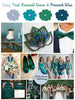 Gray, Teal, Emerald Green and Peacock Blue Wedding Color Robes- Premium Rayon Collection