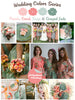 Peach, Coral, Sage and Grayed Jade Wedding Color Palette 