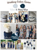 Silver and Navy Blue Wedding Color Palette