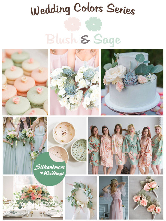 Blush and Sage Wedding Colors Palette