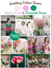 Blush, Pink and Emerald Green Wedding Color Palette