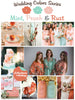 Mint, Peach and Rust Wedding Color Palette