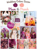 Plum and Peach Wedding Color Palette 