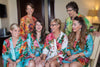 Mismatched Large Floral Blossom4 Robes in bright tones