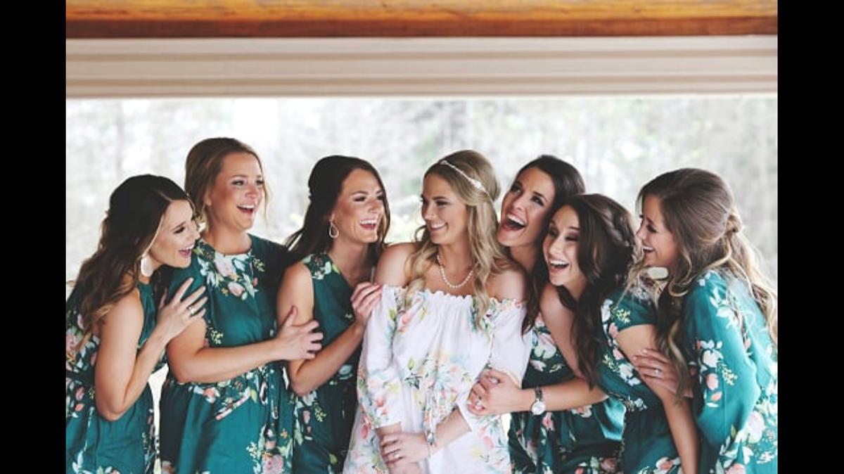 Dark Green Mismatched Styles Dreamy Angel Song Bridesmaids Rompers Set