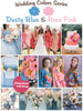 Dusty Blue and Rose Pink Wedding Color Palette
