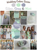 Silver, Gray and Mint Wedding Color Palette