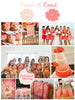Coral and Peach Wedding Color Robes - Premium Rayon Collection