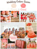 Coral and Peach Wedding Colors Palette 