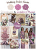 Champagne and Shades of Mauve Wedding Color Palette