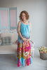 Mommies in Turquoise Blue Floral Night Gowns