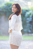 Oh Darla Ivory Pearly Lace Bridal Boudoir Robe