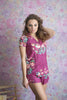Plum, Lilac & Dusty Mauve Wedding Color Pj Sets in Notched Collar Style