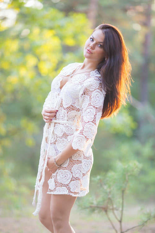 Oh Serena Floral Bridal Boudoir Boudoir Robe – robesbysilkandmore