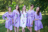Lilac Climbing Vines Robes for bridesmaids