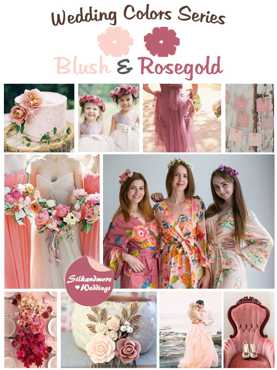 Blush and Rosegold Wedding Color