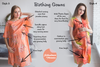 Peach Floral Birthing Gowns