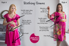 Magenta Floral Birthing Gowns 