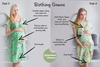 Mint Floral Birthing Gowns