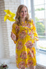 Mommies in Bright Yellow Floral Robes