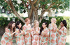 Mint Floral Posy Bridesmaids Robes